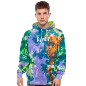 RIPNDIP Tie Dye Pullover Hoodie Men's Large